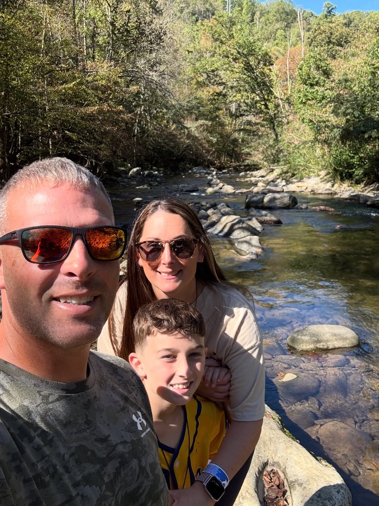 Josh Provenzano with his family